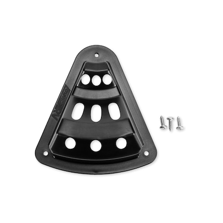 Camco FLAGHOLDER, 3 HOLE, SCREWMOUNT 3INW X 5INH, BLACK 45505